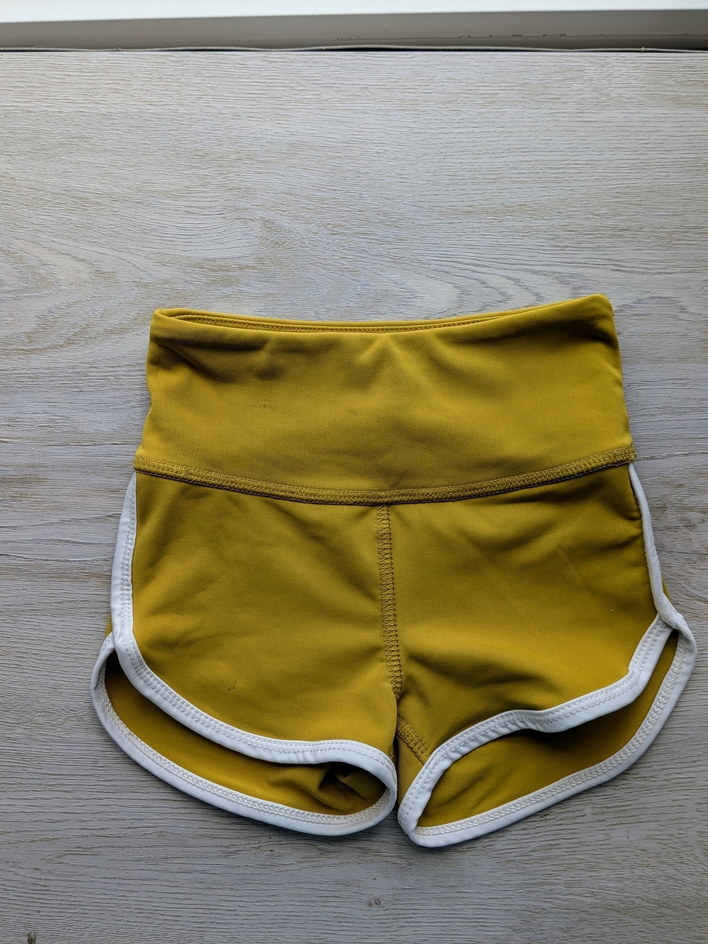 Tiger Friday Retro Dance Shorts Yellow Mustard Child Medium CM